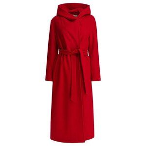 Herno Virgin Wool Long Coat Tag Size 42 Women